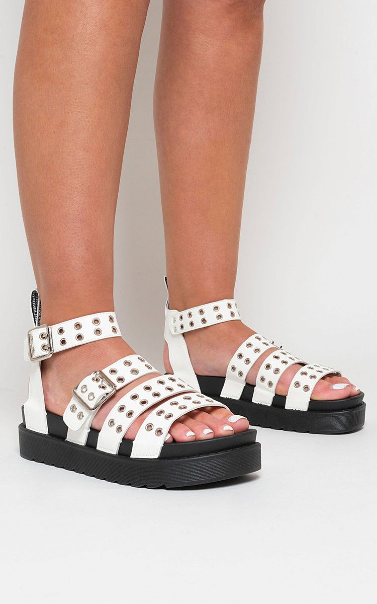 Chunky Platform Eyelet Sandals