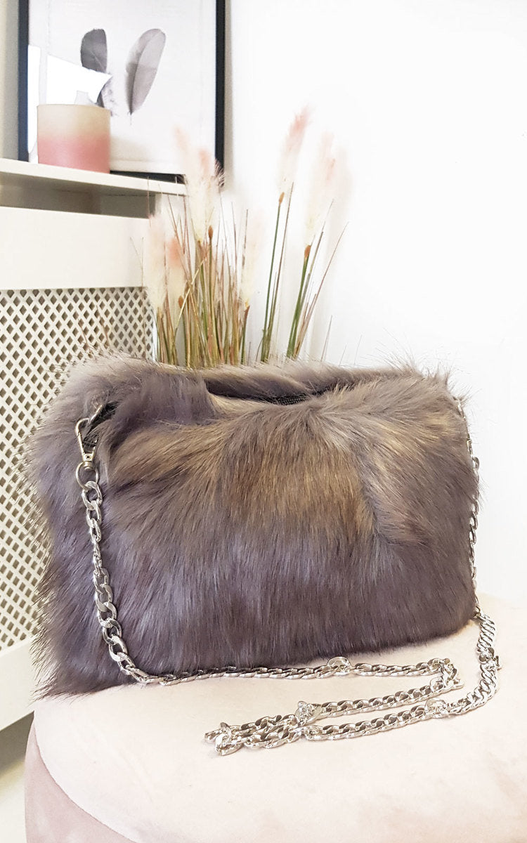 Faux Fur Shoulder Bag